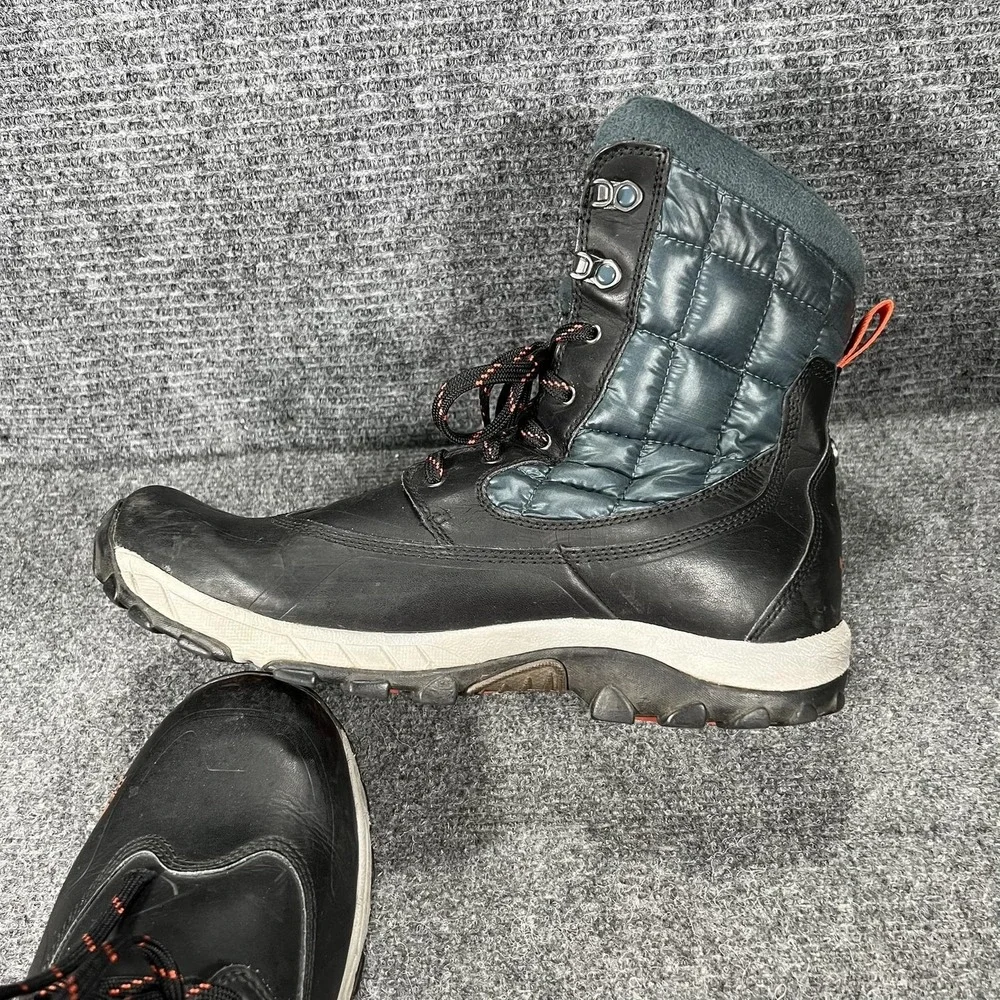 The North Face Boots Mens Size 11.5 Black Leather Insulated Snow NF00CXR9